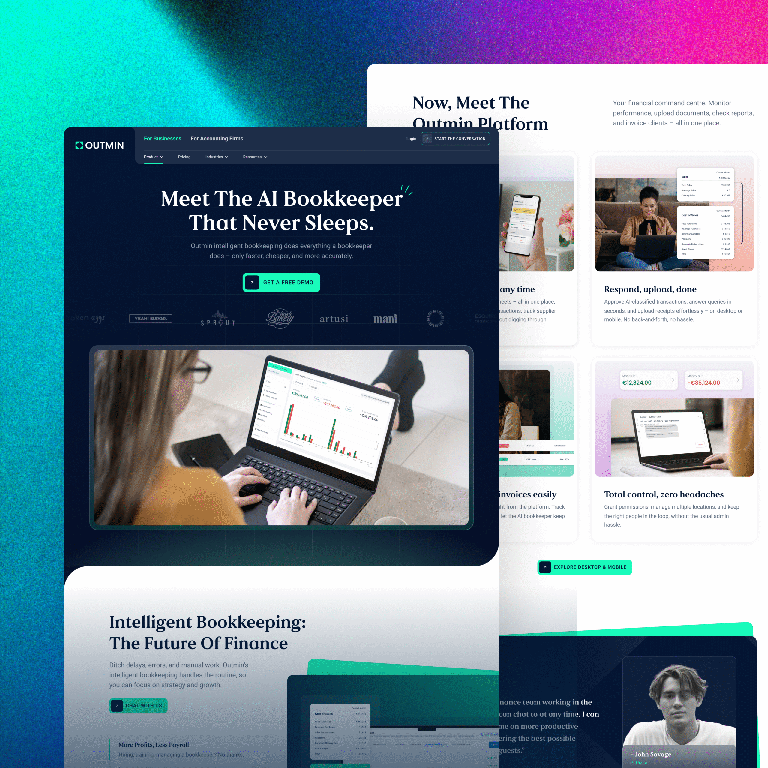 Outmin - Featured Webflow Project